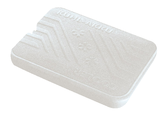 Kühlakku 25 x 19 cm, H: 2,5 cm , Weiß