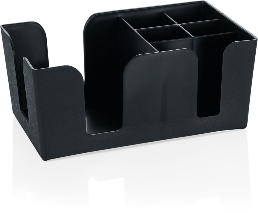 Bar-Caddy für Servietten 12,5 x 12,5 cm, 24 x 15 x 11 cm, ABS Kunststoff