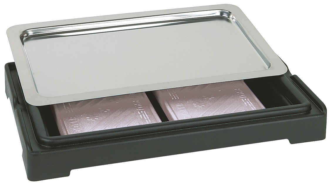 Kühlbox -TOP FRESH GN 1/1- 56,5 x 35 cm, H: 6,5 cm , Schwarz