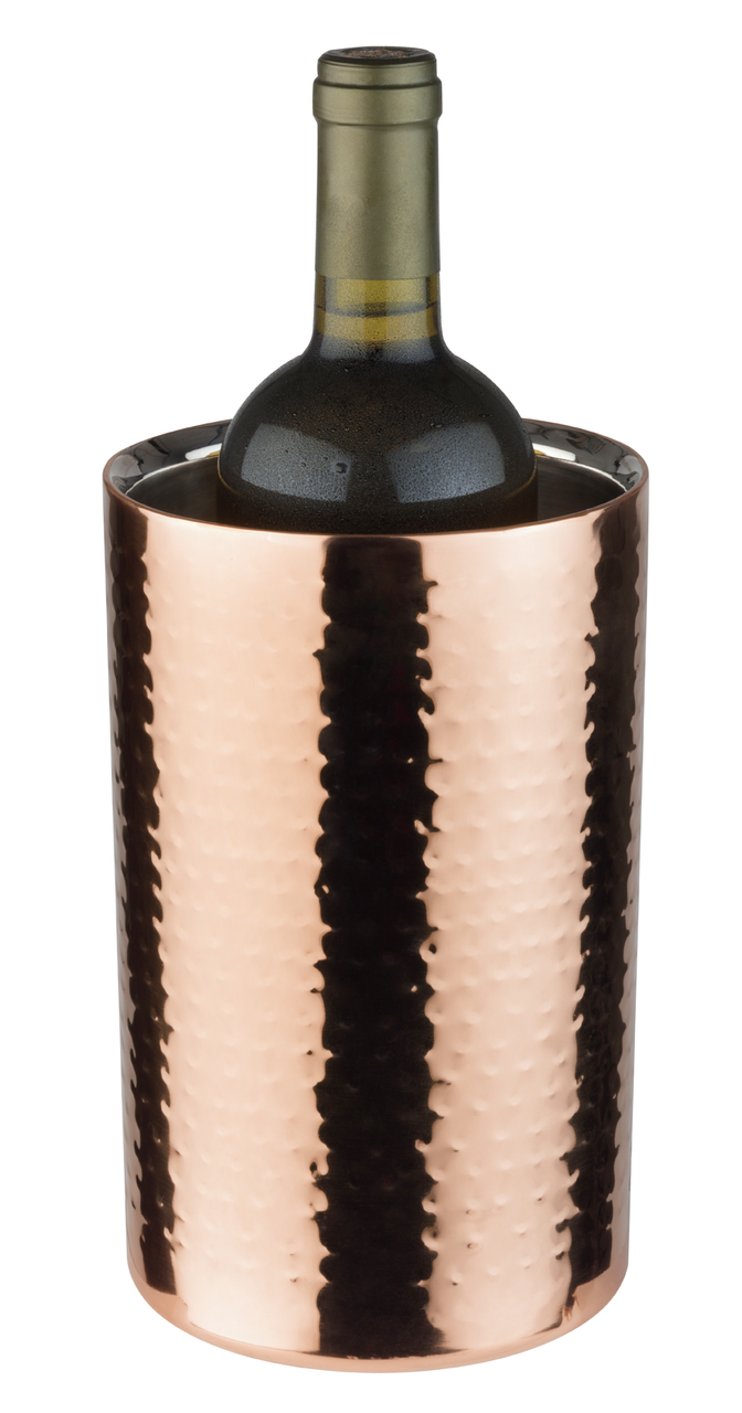 Flaschenkühler -COPPER- außen Ø 12 cm, H: 20 cm , Kupfer