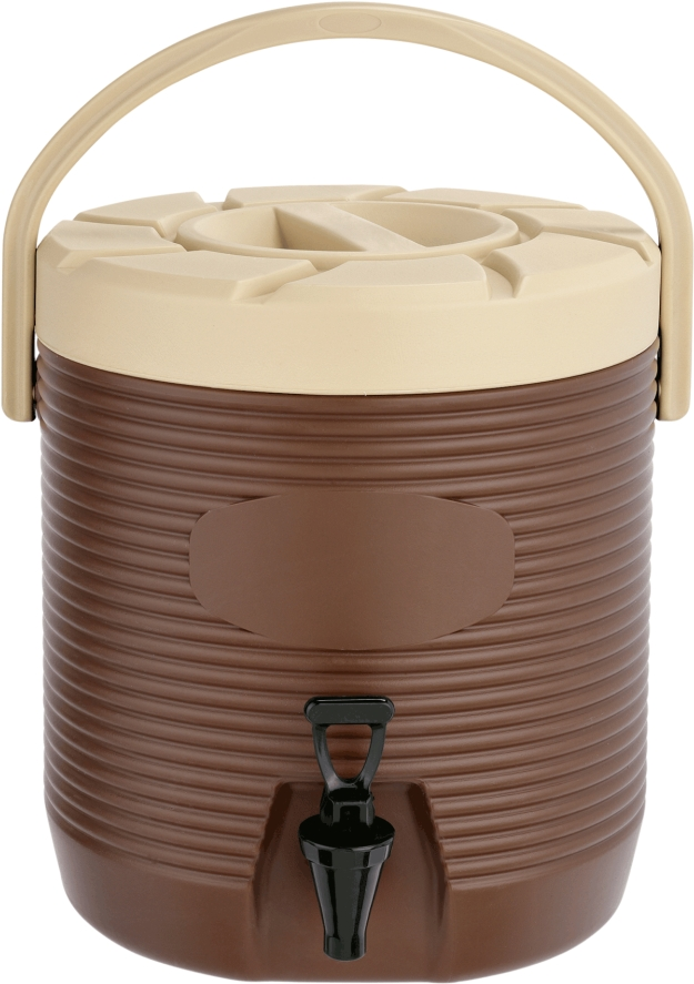 Thermogetränkebehälter, 12 ltr., braun, Ø 30 cm, Kunststoff