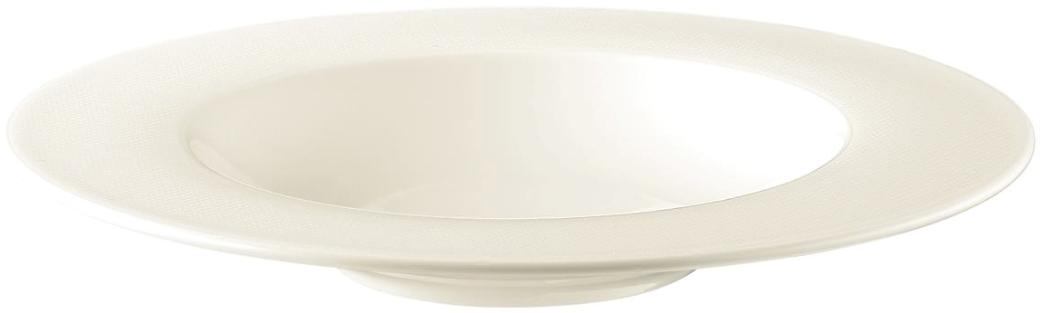 Seltmann Pastateller tief 27 cm -Diamant- creme rund mit Relief modern - Dekor: 3