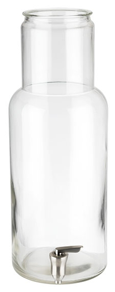 Glas inklusive Zapfhahn Ø 17 cm, H: 46 cm , Transparent