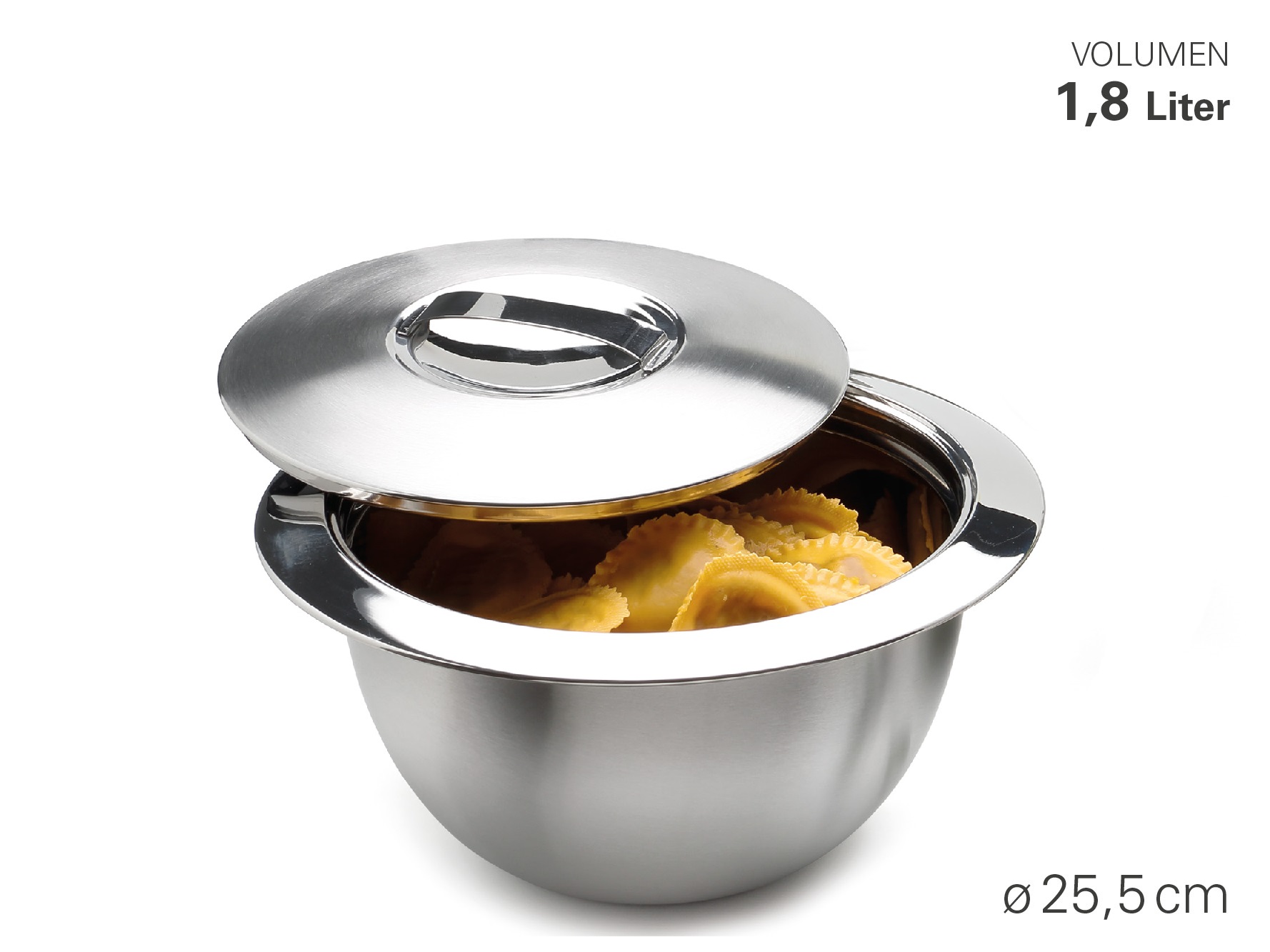 Thermoschüssel mit Deckel Ø 26 cm, 1,8 L