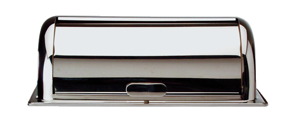 Rolltopdeckel 55 x 34 cm, H: 19,5 cm , Edelstahl