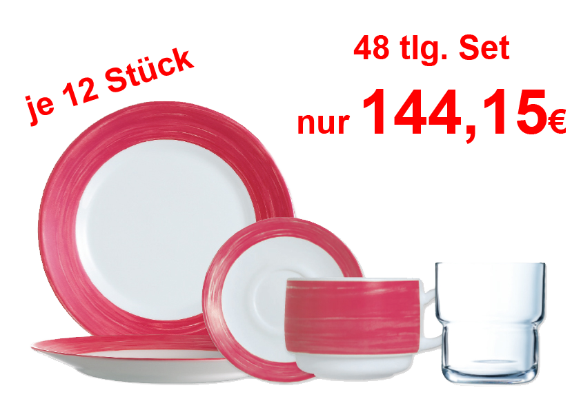 Brush Sparset 48-tlg. Farbe rot