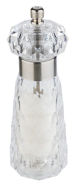 Salzmühle -DIAMOND- Ø 6 cm, H: 18 cm