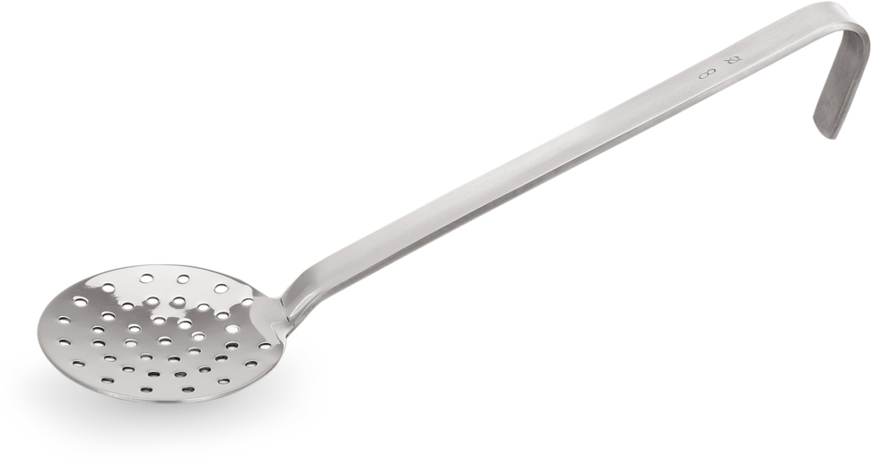 Schaumlöffel Kitchen Tool 2085, Ø 8 cm, 21 cm, Perforation Ø 4 mm, Chromnickelstahl