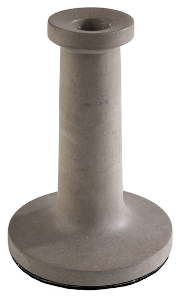 Kerzenleuchter -ELEMENT- Ø 10 cm, H: 14,5 cm , Grau