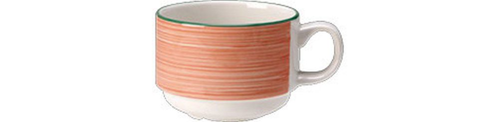 Steelite Tasse stapelbar 0,20 l weiß mit rosa Rio Pink